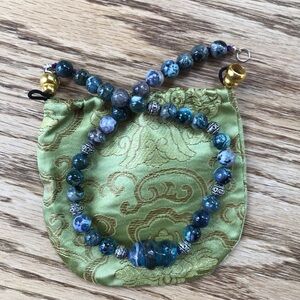 Polished Stone Bead Necklace